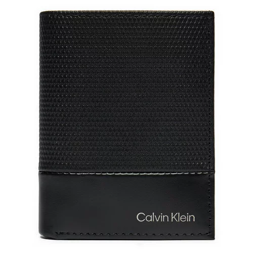 Calvin Klein Majhna moška denarnica Ck Remote Bifold 6Cc W/Coin K50K512422 Črna