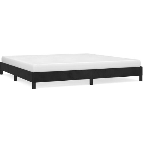  Okvir za krevet bez madraca crni 200x200 cm bar&amp;scaron;unasti Slike