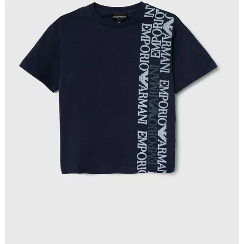 Emporio Armani Otroška bombažna kratka majica