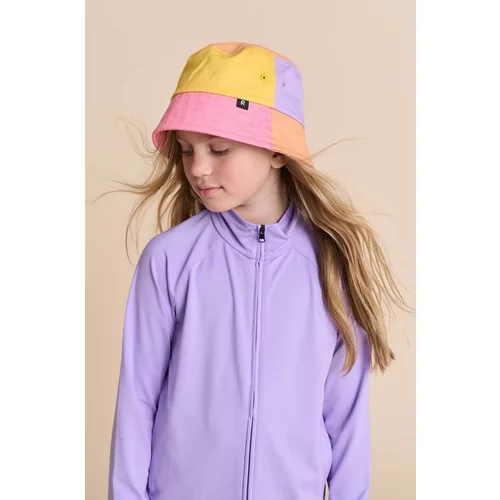 Reima Otroški bombažni klobuk roza barva