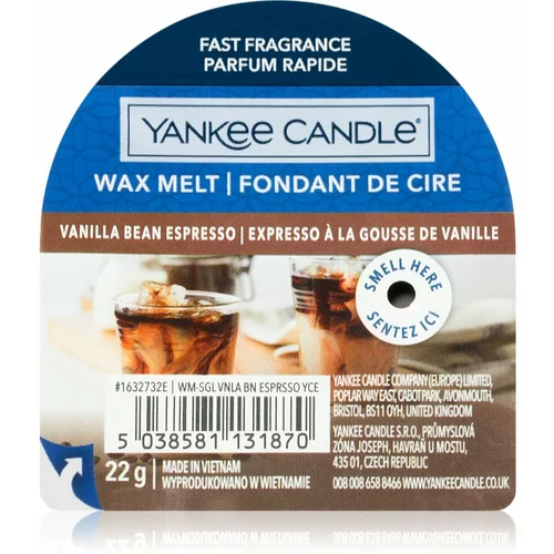Yankee Candle Vanilla Bean Espresso vosak za aroma lampu 22 g
