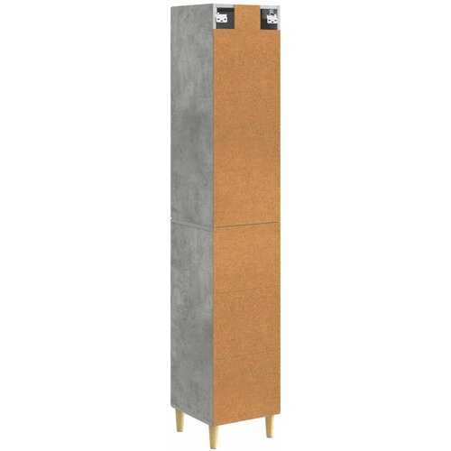  Set ormara 2 kom. Betonska siva Konstruirano drvo 33 x 34,5 x 90 cm Slike