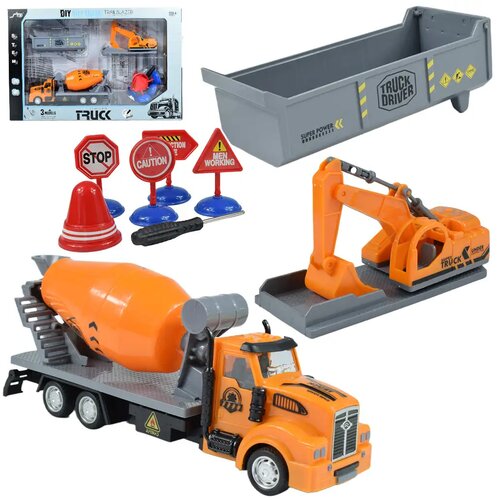 Magic Toys City Truck: Podesivi kamion za građevinarstvo na kotačima s oznakama 19cm Cijene