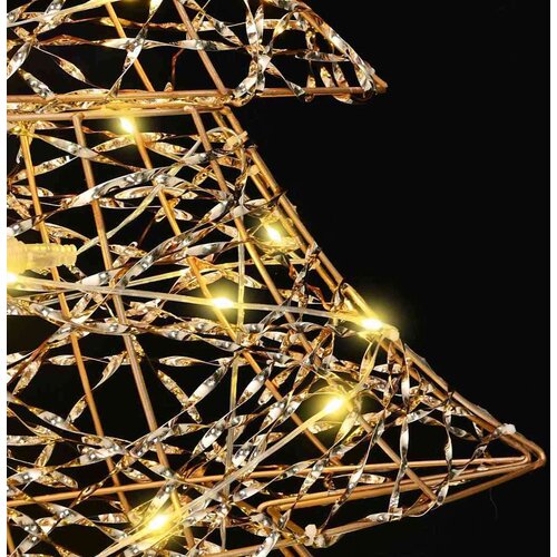 VidaXL Božićno drvce s 120 LED svjetlima Topla bijela 120 cm PET Slike