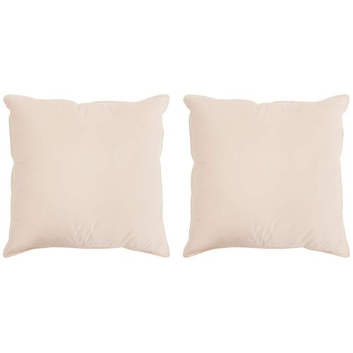 VidaXL Jastuk 2 kom. 60 x 60 cm Sve sezone Kapok vlakno Bež - 60 x 60 cm 2 Slike