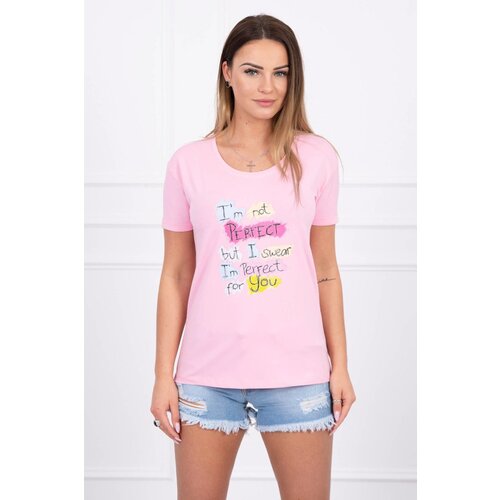 Kesi Blouse with print Perfect powder pink Slike