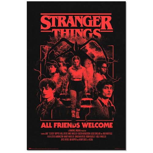 Stranger Things Poster All Friends Welcome, 91,5 x 61 cm Slike