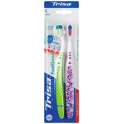 Trisa četkice za zube Feel Good Smart Clean Duo Soft Cene