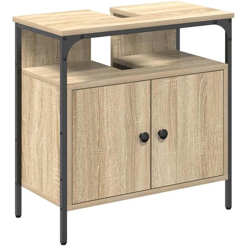 VidaXL Kopalni&amp;scaron;ka omara za umivalnik z vrati Bež 60 x 30 x 60 cm, (5000044339) Slike