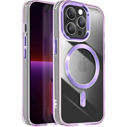 AVIZAR Ohišje MagSafe za iPhone 13 Pro Max Crystal Back Color, Vijolična, (5000012919) Cene