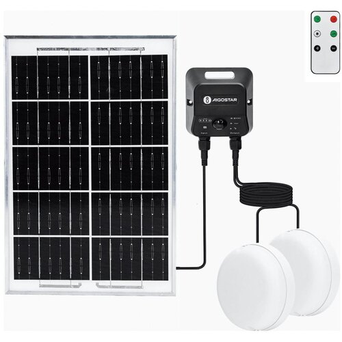 Aigostar LED solarno plafonsko svetlo 2xLED/35W/3,7V 6000 mAh IP65 + daljinski upravljač Cene