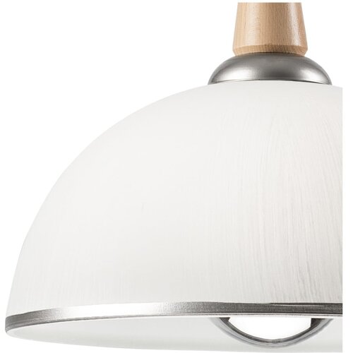 LAMKUR Podesivi luster CHIARA 1xE27/60W/230V srebrna/buk Slike