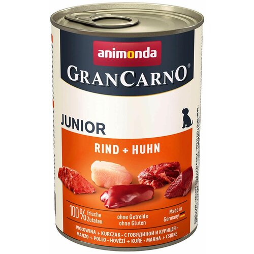 animonda GranCarno Junior govedina i piletina, mokra hrana za mlade pse 400g Slike