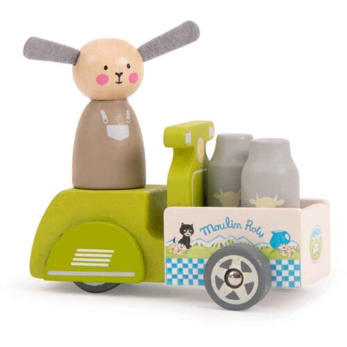 Moulin Roty Drvena igračka Milk Delivery - Cijene