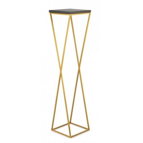  Stalak za cveće LOFT 100x24 cm zlatna/crna Slike