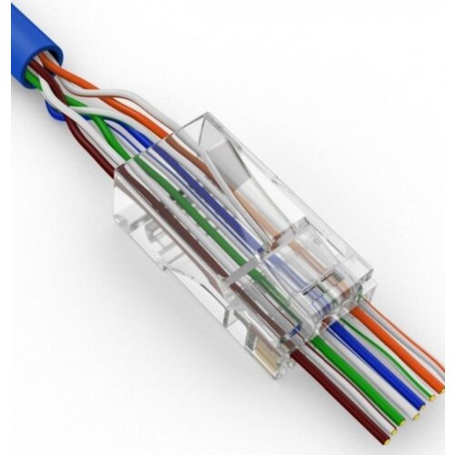 Gembird LC-PTF-01/100CAT6 lan utp kategorije 6 ez konektor PNP88FZv2-R RJ45 (100 komada pakovanje) Cene
