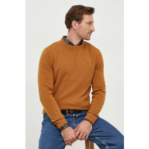 Barbour Volnen pulover moški, rumena barva