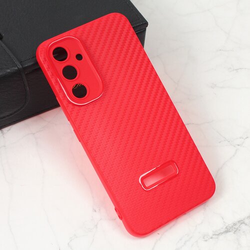 Torbica carbon stripe za samsung A546B galaxy A54 5G crvena Slike