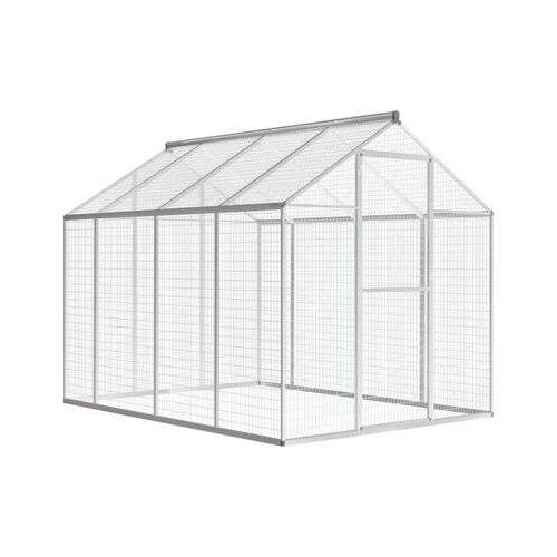 vidaXL vanjski Kavez za Ptice Aluminijum 178x242x192 cm Cijene