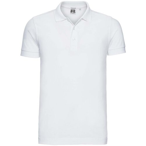 RUSSELL Men's T-shirt Stretch Polo R566M 95% smooth cotton ring-spun 5% Lycra 205g/210g Cene