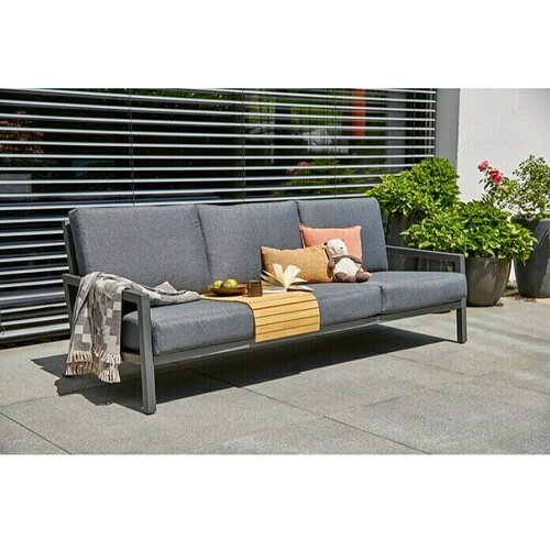 SUNFUN Vrtni trosed Maja (d 212 x š 85 x v 76 cm, aluminij in tekstil, antracit) Cene