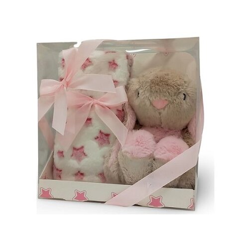 Baby Bear Origin set igračaka i ćebence-rabbit pink Slike