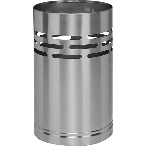 VAR koš za papir, mat krtačeno nerjavno jeklo, prostornina 15 l, VxØ 380 x 230 mm, okrasno naluknjan Cene