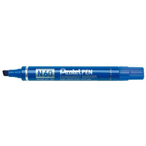 Pentel Marker Permanent N60PK, 3,9 &amp;ndash; 5,7 mm, moder Slike