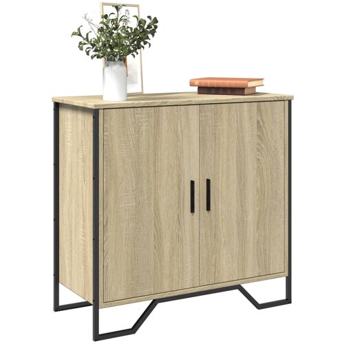 vidaXL Komoda sonoma hrast 78x35,5x74,5 cm inženirski les Cene
