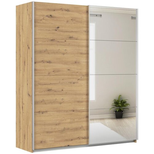 Modern Living Omara Z Drsnimi Vrati Feldkirch, Bela, Barva Hrasta Cene