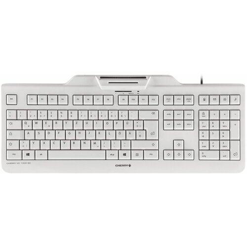 Cherry KC-1000SC bela USB tastatura sa čitačem smart kartica Slike