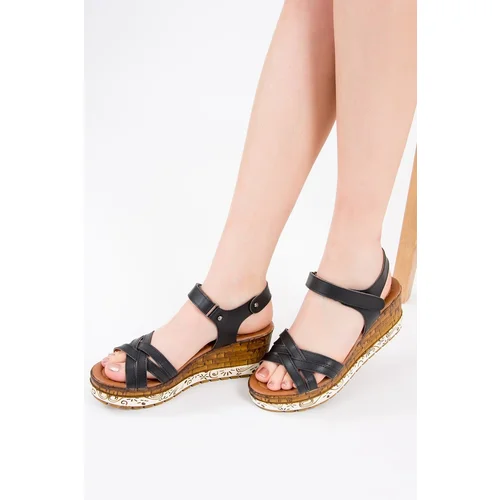 Fox Shoes Women's Black Sandals