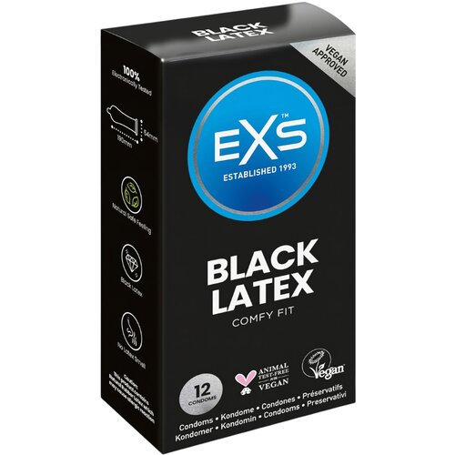EXS Black - kondom od lateksa - crni (12 kom) Cijene
