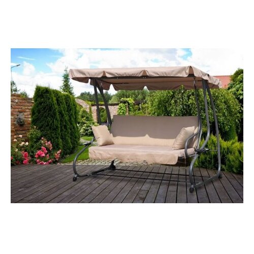 MULTIGARDEN Bastenska ljuljaska - lezaljka 2u1 beige Cene