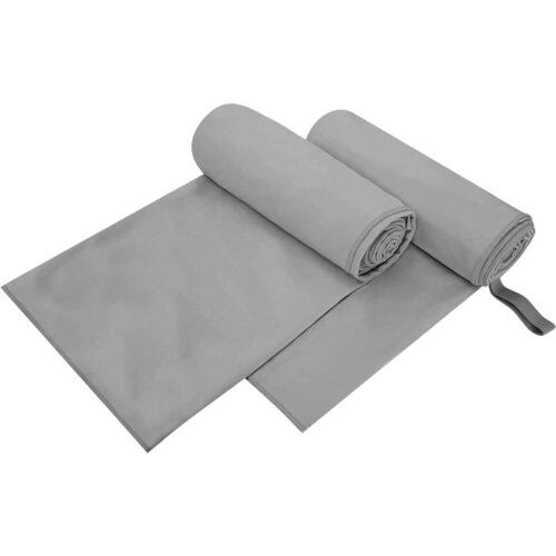 vidaXL Sportski Ručnici 2 pcs Tamno siva 200 x 100 cm Cijene