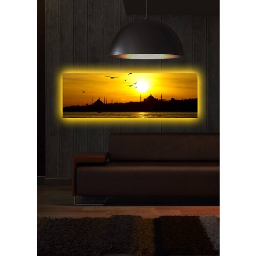 Opviq slika na platnu sa LED osvetljenjem 30x90cm Slike