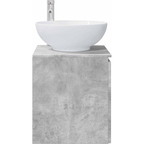  Umivaonik s policom Betonska siva 49,5 x 44,5 x 65 cm Slike