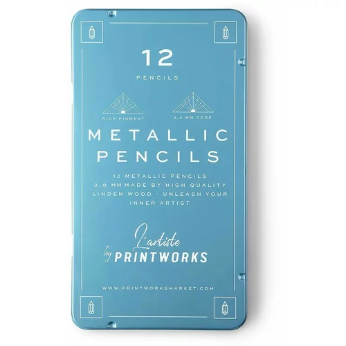 Printworks Set bojica u etuiju Metallic 12-pack