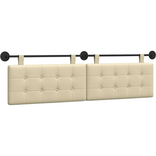  Držeće uzglavlje Zidne Lažna koža - Krema 160 cm bez LED Slike