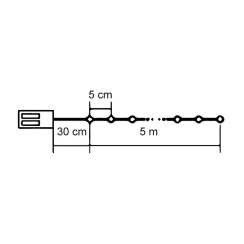 MODEE Lighting ML-C1011 Lampice za jelku sa 100 toplo belih LED dioda,5m toplo bele, 3xAA Cene