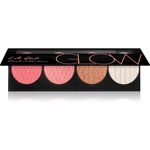 L.A. Girl Cosmetics Blush Collection osvetljevalec, bronzer in rdečilo odtenek Glow 22 g Cene