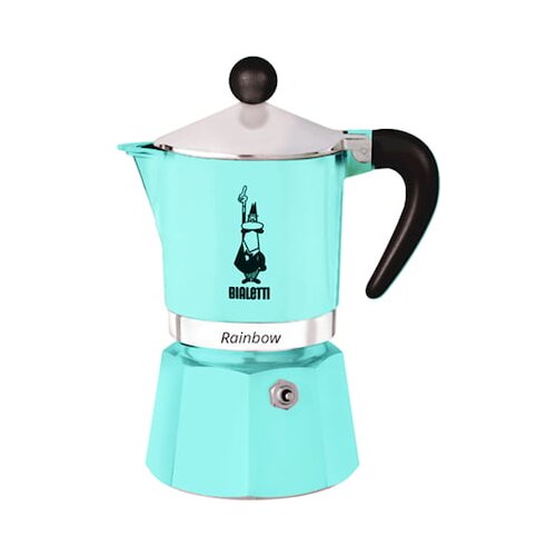 Bialetti Kuhalnik espresso Rainbow "6 skodelic" - Svetlo modra Cene