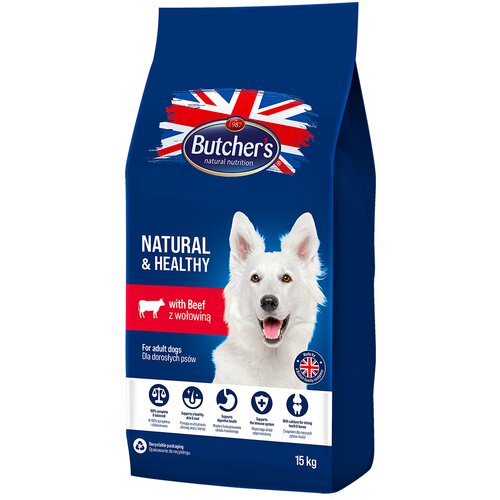 Butcher&amp;#039;s Natural &amp;amp; Healthy s govedinom - 15 kg Slike