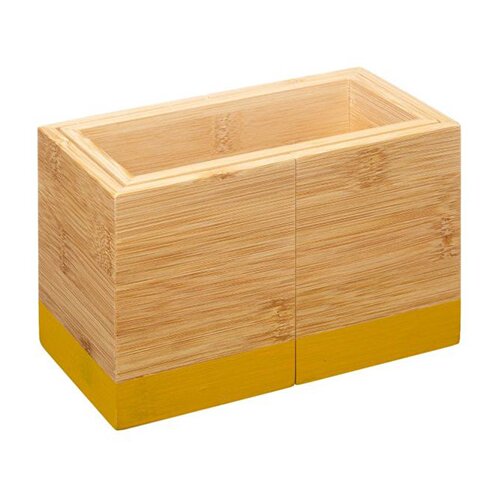 5five kutija za pribor 18x12x10cm bambus žuta Modern 179697C Slike