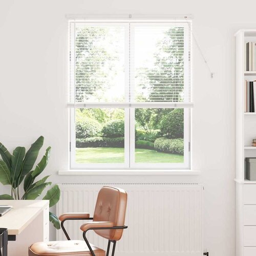 vidaXL Zavjesa za prozor sa zavjesama Ostalo Bijela 105 x 175 cm Aluminij Cijene