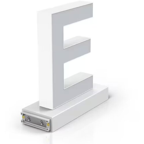 Abc led črka e 75mm za sestavo napisa arial 6500K "klik" bela Cene