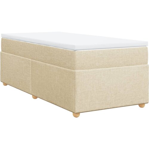 Maison Chic Box spring postelja - Vzmetna postelja z vzmetnico krem 90x200 cm blago SL16532, (21884270) Cene