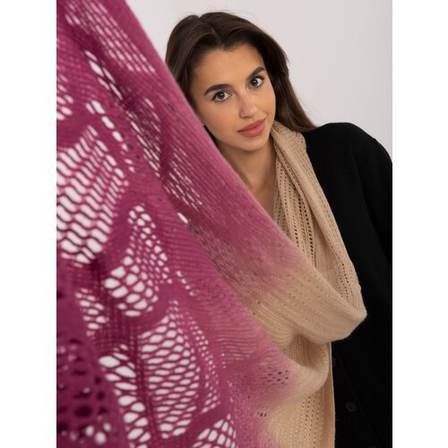 Fashion Hunters Beige and navy pink scarf with ombré effect Slike