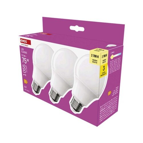  LED žarnica Classic A60 / E27 / 9,5 W (75 W) / 1055 lm / Toplo bel 3/1 Slike