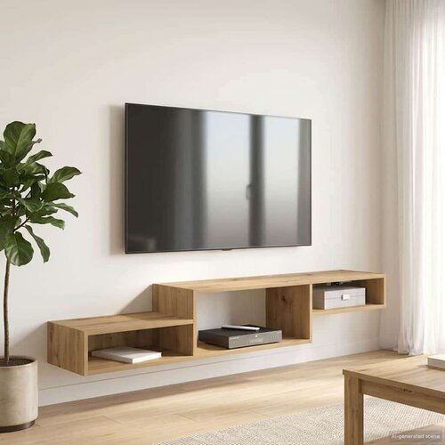 TV ormar za montažu na zid Zidna montaža Hrast artisan - Hrast artisan Cene
